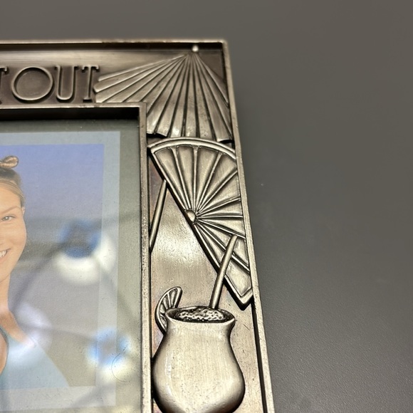 "Girls Night Out" Picture Frame Metal for 4x6 photo for wall only, no stand - Picture 4 of 9